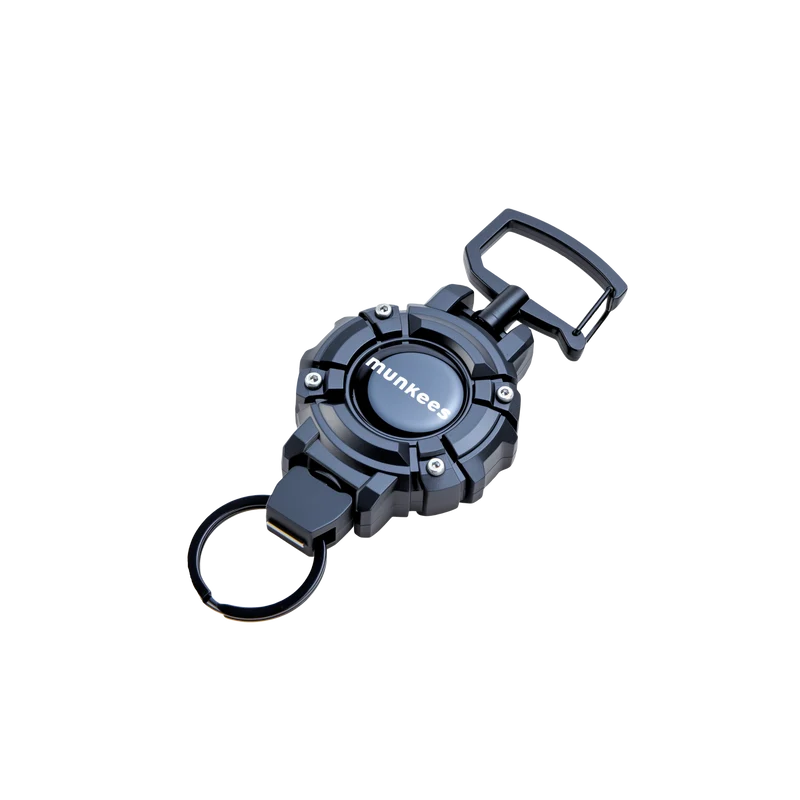 munkees Schlüsselanhänger mit Karabiner & ausziehbarem Ring