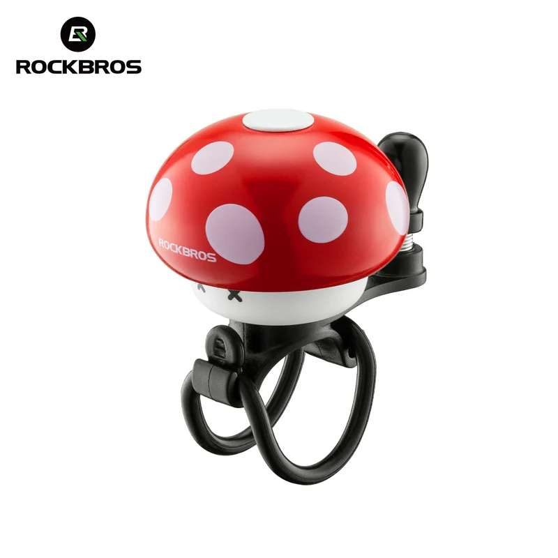Rockbros Fahrradklingel Pilzform, Vintage & Cartoon für Rennrad, MTB, Klapprad & Kinderfahrrad